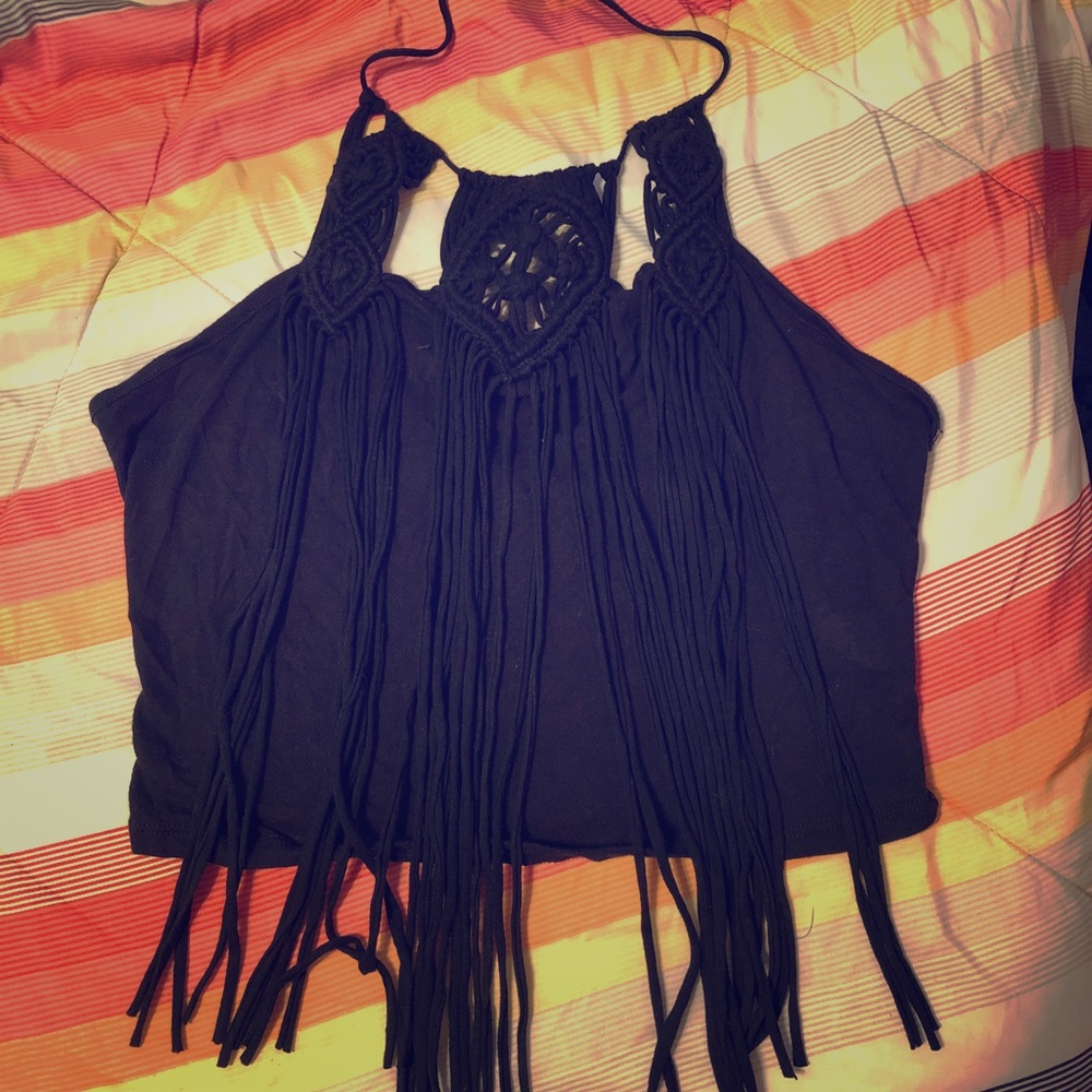 Charlotte Russe Black halter top